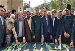 آغاز هفته دولت در شهرستان پارس آباد با تجدید میثاق با شهدای والامقام